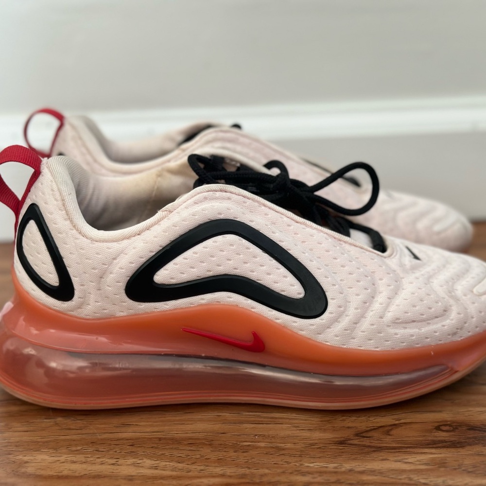 Nike Pink and Black Sneakers with Air Max Cushioning